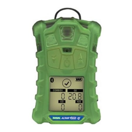 Msa Safety ALTAIR 4XR Multigas Detector, (LEL, O2, H2S & CO), Glow-in-the-dark Case, North American charger 10178558